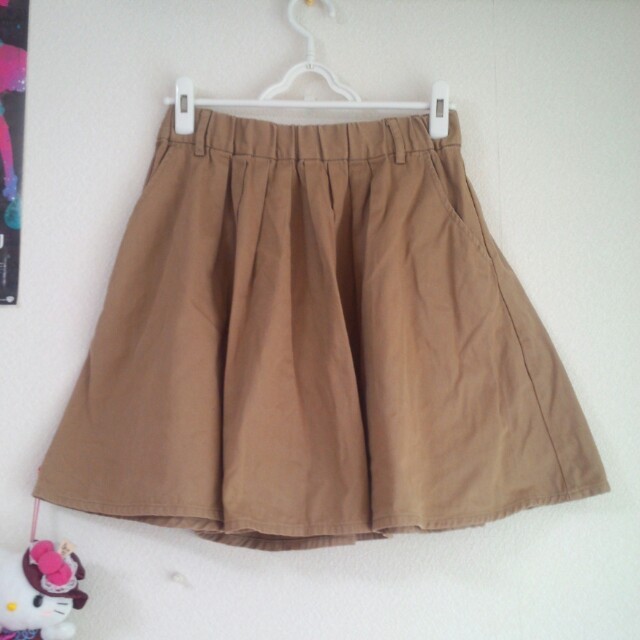NICE CLAUP(ナイスクラップ)の茶色♡スカート レディースのスカート(ひざ丈スカート)の商品写真