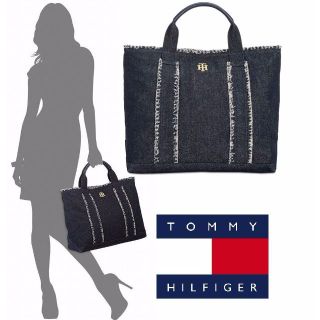 トミーヒルフィガー(TOMMY HILFIGER)の☆かり☆様 専用 ♡ トミーヒルフィガー♡ デニム トートバッグ(トートバッグ)