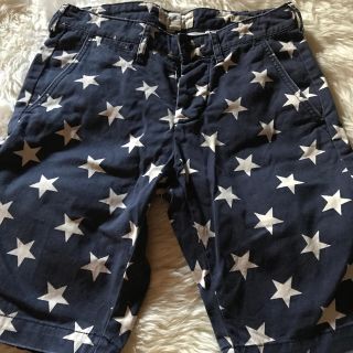 デニムアンドサプライラルフローレン(Denim & Supply Ralph Lauren)のデニム&サプライ 星柄ハーフパンツ28(ショートパンツ)