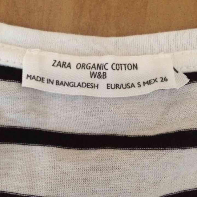 ZARA(ザラ)のZARA オーガニックコットンTシャツ レディースのトップス(Tシャツ(半袖/袖なし))の商品写真