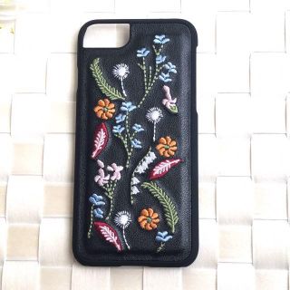 iPhone7用ケース　ボタニカル刺繍(iPhoneケース)