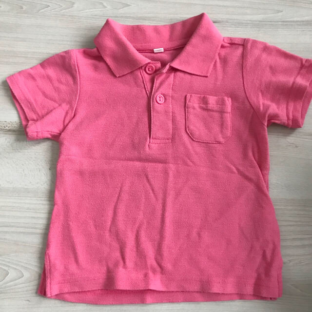 西松屋(ニシマツヤ)の西松屋♡ピンクのポロシャツ90、ボーダーTシャツ80 キッズ/ベビー/マタニティのキッズ服男の子用(90cm~)(Tシャツ/カットソー)の商品写真