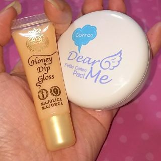 トニーモリー(TONY MOLY)の小さくて便利【２点セット】ほぼ未使用韓国 皮脂抑えパウダーとグロス小さい優れもの(リップグロス)