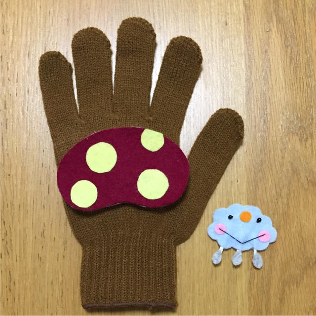 きのこ☆手袋シアター ハンドメイドのおもちゃ(その他)の商品写真