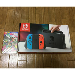 ニンテンドースイッチ(Nintendo Switch)の任天堂 Switch スプラトゥーン2 本体＋ソフト新品(家庭用ゲーム機本体)