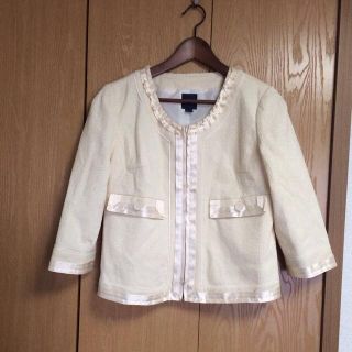 ギャップ(GAP)のノーカラー上品ジャケット♡(ノーカラージャケット)