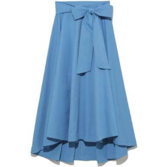 FRAY I.D(フレイアイディー)のFRAY I.D フレイアイディー アシメヘムスカート 1番人気 ブルー 美品 レディースのスカート(ひざ丈スカート)の商品写真