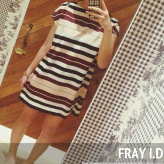 フレイアイディー(FRAY I.D)のFRAY I.D ボーダーワンピース(ミニワンピース)