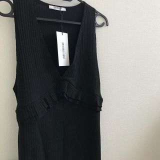 ザラ(ZARA)のZARA 新品未使用 リブ オールインワン サロペット(オールインワン)