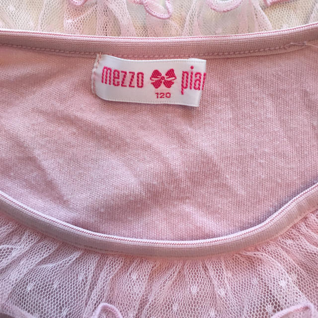 mezzo piano(メゾピアノ)のメゾピアノチュニック風Tシャツ キッズ/ベビー/マタニティのキッズ服女の子用(90cm~)(Tシャツ/カットソー)の商品写真