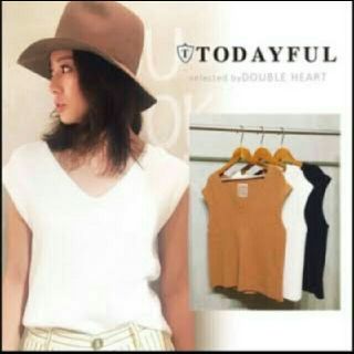 トゥデイフル(TODAYFUL)のこもも様専用todayful Vネックニットタンクトップ(タンクトップ)