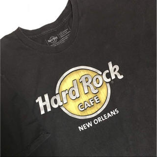 Hard Rock CAFE usedTシャツ ブラック イエロー(Tシャツ(半袖/袖なし))