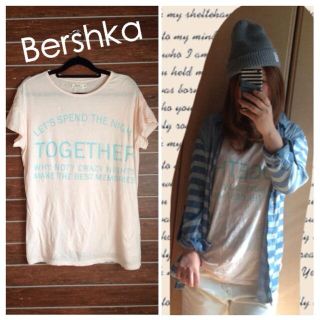 ベルシュカ(Bershka)のBershka  うすピンクＴシャツ(Tシャツ(半袖/袖なし))