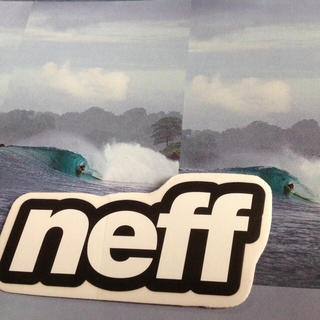 ネフ(Neff)のNEFFネフUS限定 surf非売品クリアベースロゴステッカー(サーフィン)