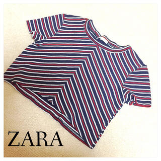 ザラ(ZARA)の【ZARA】トップス (Sサイズ)(Tシャツ(半袖/袖なし))