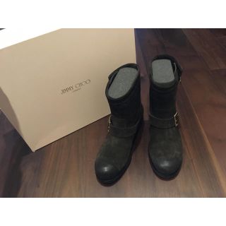 ジミーチュウ(JIMMY CHOO)のジミーチュウ エンジニアブーツ 美品 39(ブーツ)