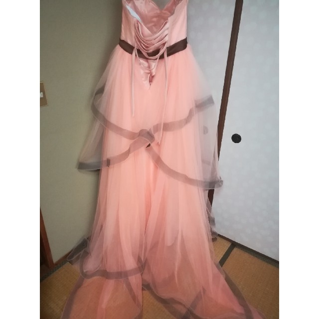 国産豊富な カラードレス　編み上げ　オレンジの通販 by makko's shop｜ラクマ SALE送料無料