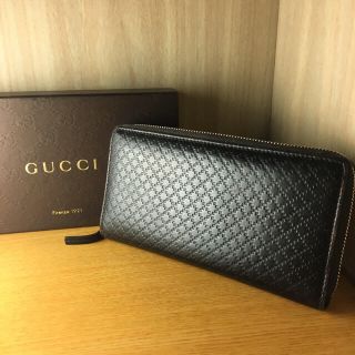 グッチ(Gucci)の✨タカ様専用ページ✨ 美品！！ グッチ 黒 レザー ラウンドファスナー 長財布 (財布)