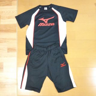 ミズノ(MIZUNO)のミズノセットアップ　ジャージ160　黒赤(Tシャツ/カットソー)