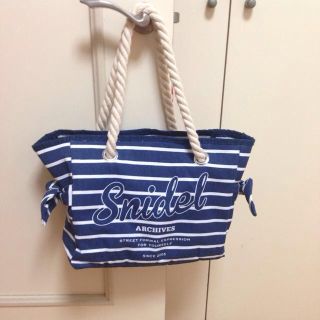 スナイデル(SNIDEL)のsnidel♡リボン付きロープバッグ(トートバッグ)