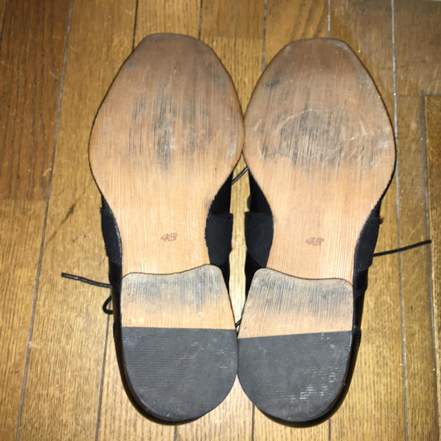 【nagon様用】黒革のカジュアルシューズ メンズの靴/シューズ(ドレス/ビジネス)の商品写真
