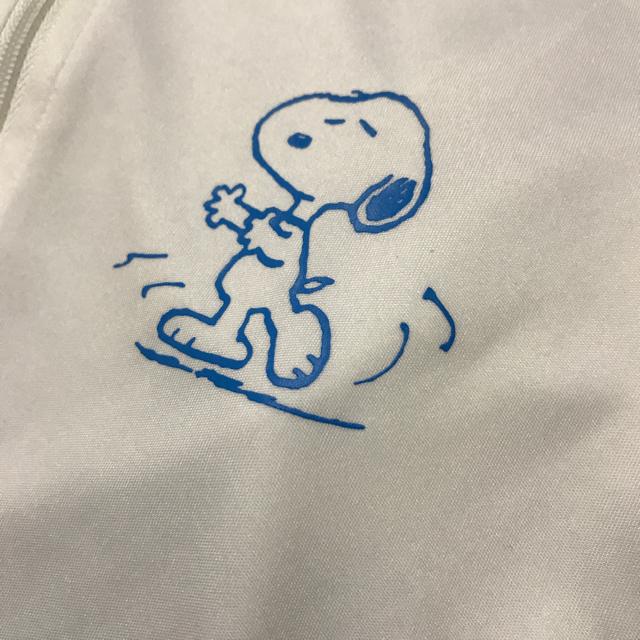 SNOOPY(スヌーピー)の新品未使用♢スヌーピー♢ラッシュガード♢白ブルー♢Lサイズ レディースの水着/浴衣(水着)の商品写真