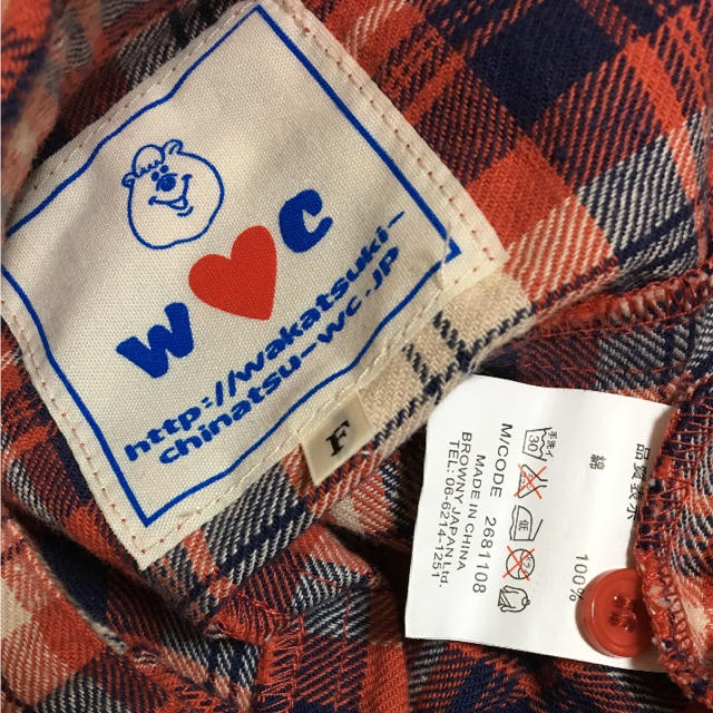 wc(ダブルシー)のWC/ノースリチェックシャツ レディースのトップス(シャツ/ブラウス(半袖/袖なし))の商品写真