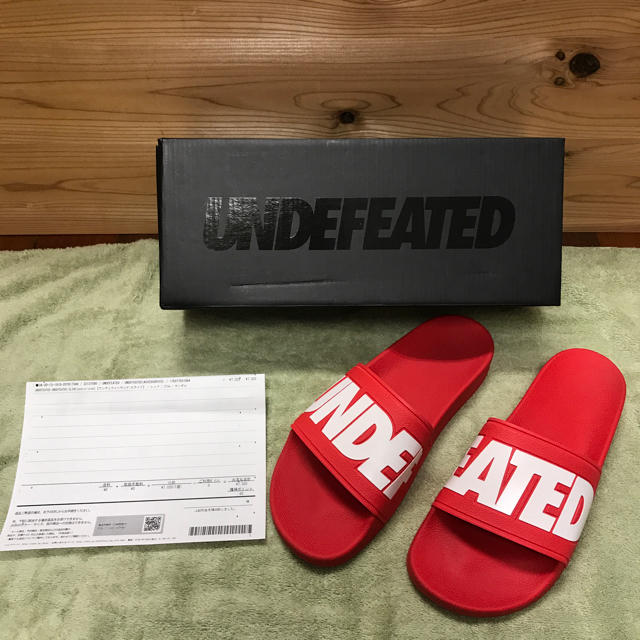 UNDEFEATED(アンディフィーテッド)のUNDEFEATED SLIED SANDAL スポーツレッド メンズの靴/シューズ(サンダル)の商品写真