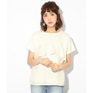 ローリーズファーム(LOWRYS FARM)の【美品】LOWRYS FARM★フリルTシャツ(Tシャツ(半袖/袖なし))