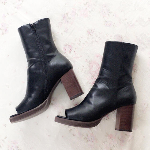 SNIDEL - snidel オープントゥショートブーツの通販 by ♡K's shop ...