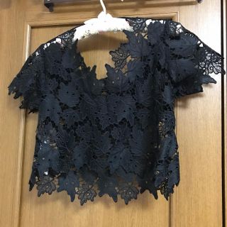 ムルーア(MURUA)のMURUA レースデコルテ TOPS(Tシャツ(半袖/袖なし))