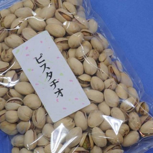 【送料込】殻付ピスタチオナッツ(お得４００ｇ)ＵＳＡ産人気おつまみナッツ♪ 食品/飲料/酒の加工食品(豆腐/豆製品)の商品写真