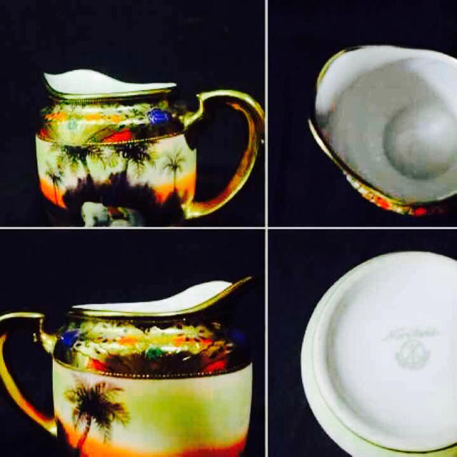 本物保証】 Noritake - 里帰り初期手塗りオールドノリタケクリーマー 本物保証】 Noritake - 里帰り初期手塗りオールドノリタケクリーマー