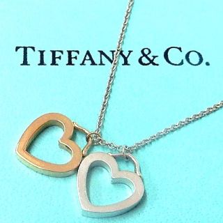 Tiffany & Co. - 【美品】ティファニー♡センチメンタルダブルハート ... ☘️ティファニーセンチメンタルダブルハート♥️ネックレス☘️