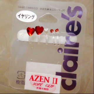 クレアーズ(claire's)のハート♡ノンホールピアス♡イヤリング(イヤリング)