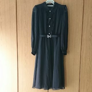 ソワール(SOIR)の《短期間出品》東京ソワール 未使用ブラックフォーマル ワンピース  美品。(礼服/喪服)