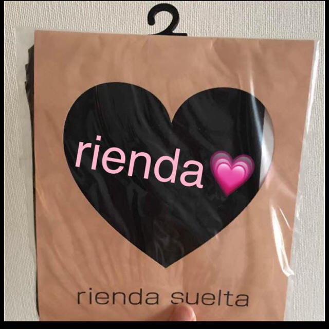 rienda(リエンダ)のrienda 未使用 ストッキング ブラック 黒 シェルター 109 レディースのレッグウェア(タイツ/ストッキング)の商品写真