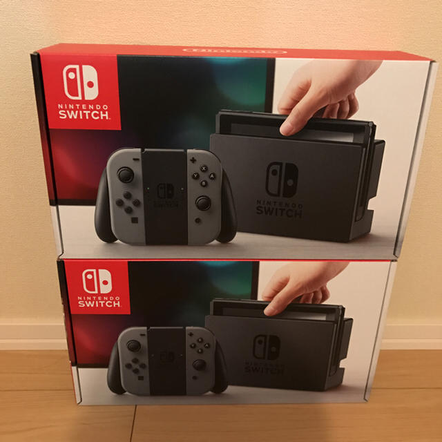 Nintendo Switch(ニンテンドースイッチ)の【新品未開封】ニンテンドースイッチ グレー【2台】 エンタメ/ホビーのゲームソフト/ゲーム機本体(家庭用ゲーム機本体)の商品写真