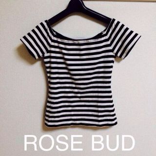 ローズバッド(ROSE BUD)のROSEBUD☆ボーダーカットソー(カットソー(半袖/袖なし))