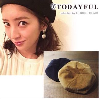 トゥデイフル(TODAYFUL)のTODAYFUL トゥデイフル Coduroy Beret コーデュロイ ベレー(ハンチング/ベレー帽)