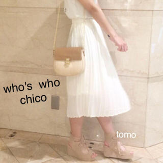 フーズフーチコ(who's who Chico)の新品❁﻿フーズフーチコ プリーツスカート(ひざ丈スカート)