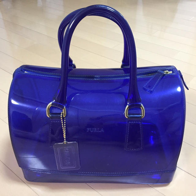 キャンディバッグ☆FURLA☆青