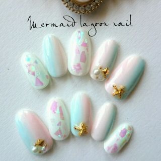 Mermaid lagoon.*･ﾟネイルチップ