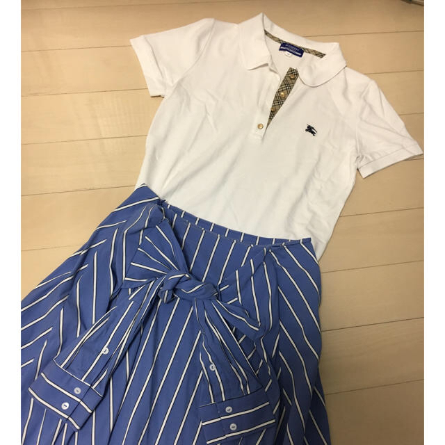 BURBERRY BLUE LABEL(バーバリーブルーレーベル)の【バーバリーブルーレーベル】美品♡ポロシャツ レディースのトップス(ポロシャツ)の商品写真