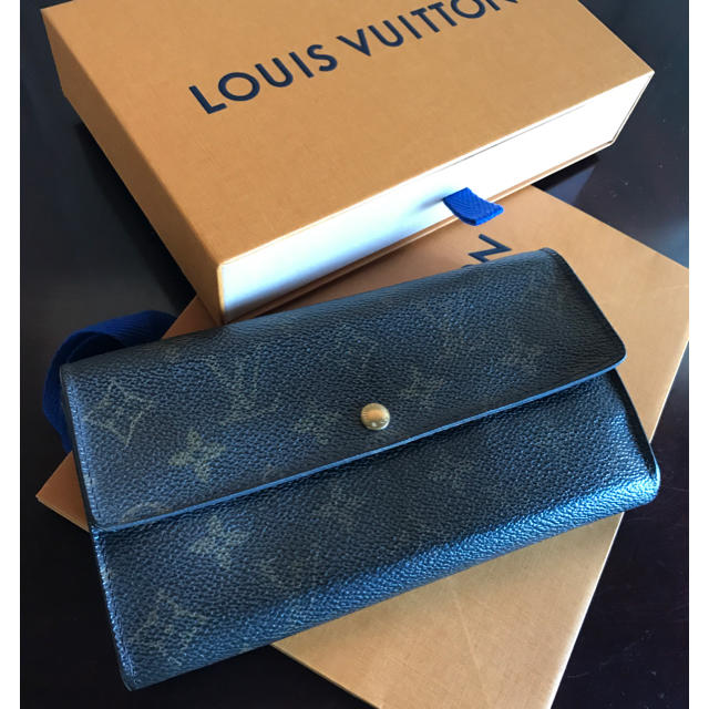 LOUIS VUITTON(ルイヴィトン)の中古ルイヴィトン長財布 ポシェット・ポルト モネ クレディ 型番 M61725 レディースのファッション小物(財布)の商品写真