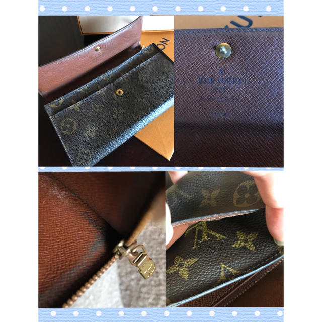 LOUIS VUITTON(ルイヴィトン)の中古ルイヴィトン長財布 ポシェット・ポルト モネ クレディ 型番 M61725 レディースのファッション小物(財布)の商品写真