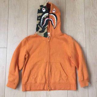 アベイシングエイプ(A BATHING APE)のベイプ キッズ シャークパーカー 120(ジャケット/上着)