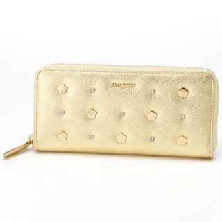 マリークワント(MARY QUANT)の☆新品・箱入り☆デイジースタッズストーン パース（ゴールド）マリークワント(財布)