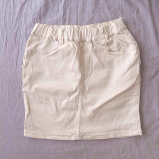レトロガール(RETRO GIRL)のホワイトタイトスカート(ミニスカート)