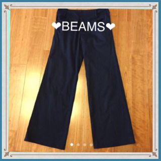 ビームス(BEAMS)の週末限定sale❤︎sabena★ワイドパンツ ビームス ネイビー 紺(カジュアルパンツ)